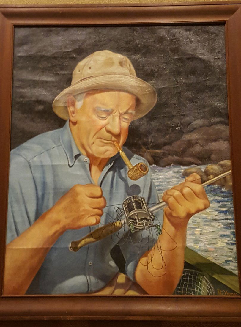 D.G. YEMM, Illustrator O/C Fisherman "Tangled Up" (1 of 5)