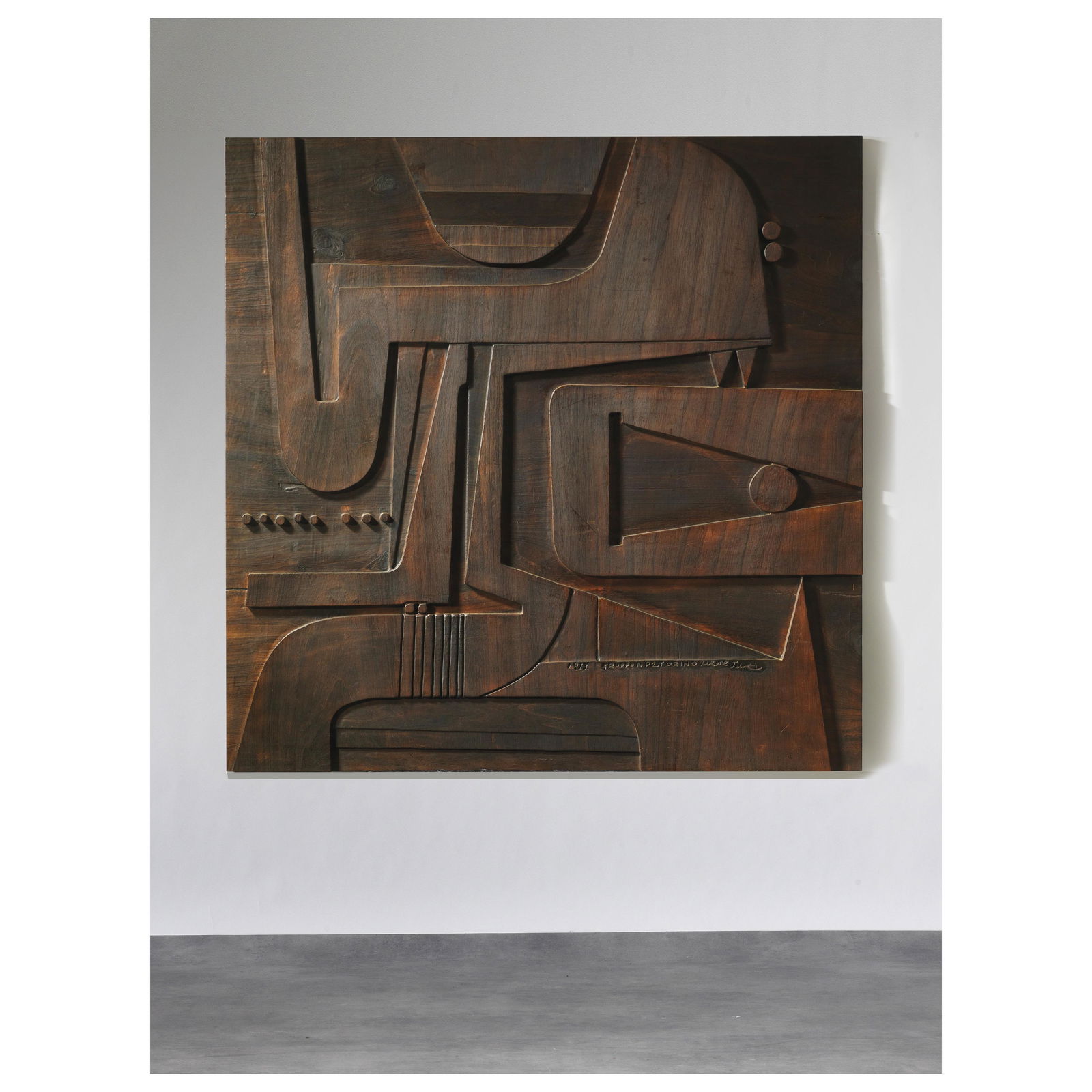 Nerone Patuzzi Gruppo NP2 (Pisa 1937 - Parigi, 1996) WOODEN PANEL SCULPTURE (1 of 4)