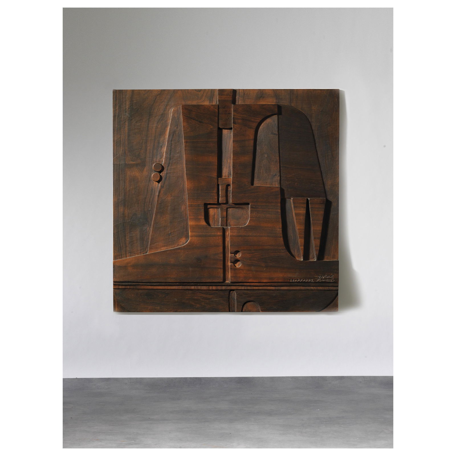 Nerone Patuzzi Gruppo NP2 (Pisa, 1937 - Parigi, 1996) WOODEN PANEL SCULPTURE (1 of 4)