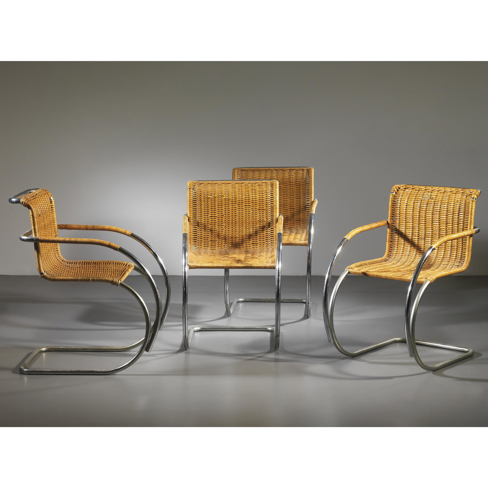 Ludwig Mies Van Der Rohe<br>(Aquisgrana, 1886 - Chicago, 1969) FOUR MR20 ARMCHAIRS (1 of 1)