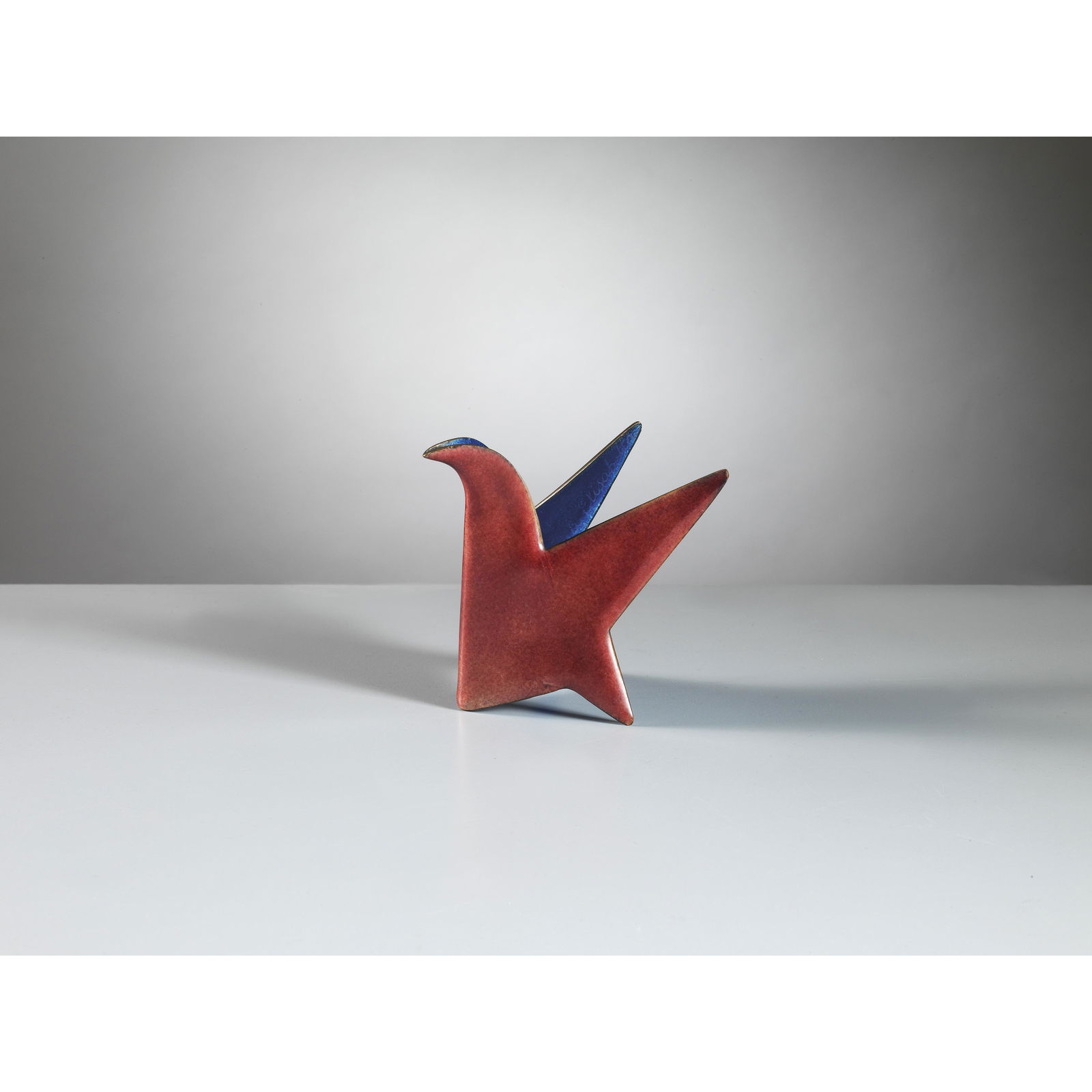 aolo De Poli e<br>(Padova, 1905 - 1996)<br>Gio Ponti<br>(Milano, 1891 - 1979)  RED AND BLUE ENAME (1 of 1)