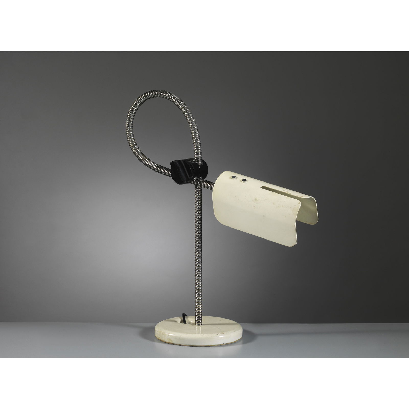 Joe Colombo <br>(Milano, 1930 - 1971) SPRING TABLE LAMP (1 of 1)