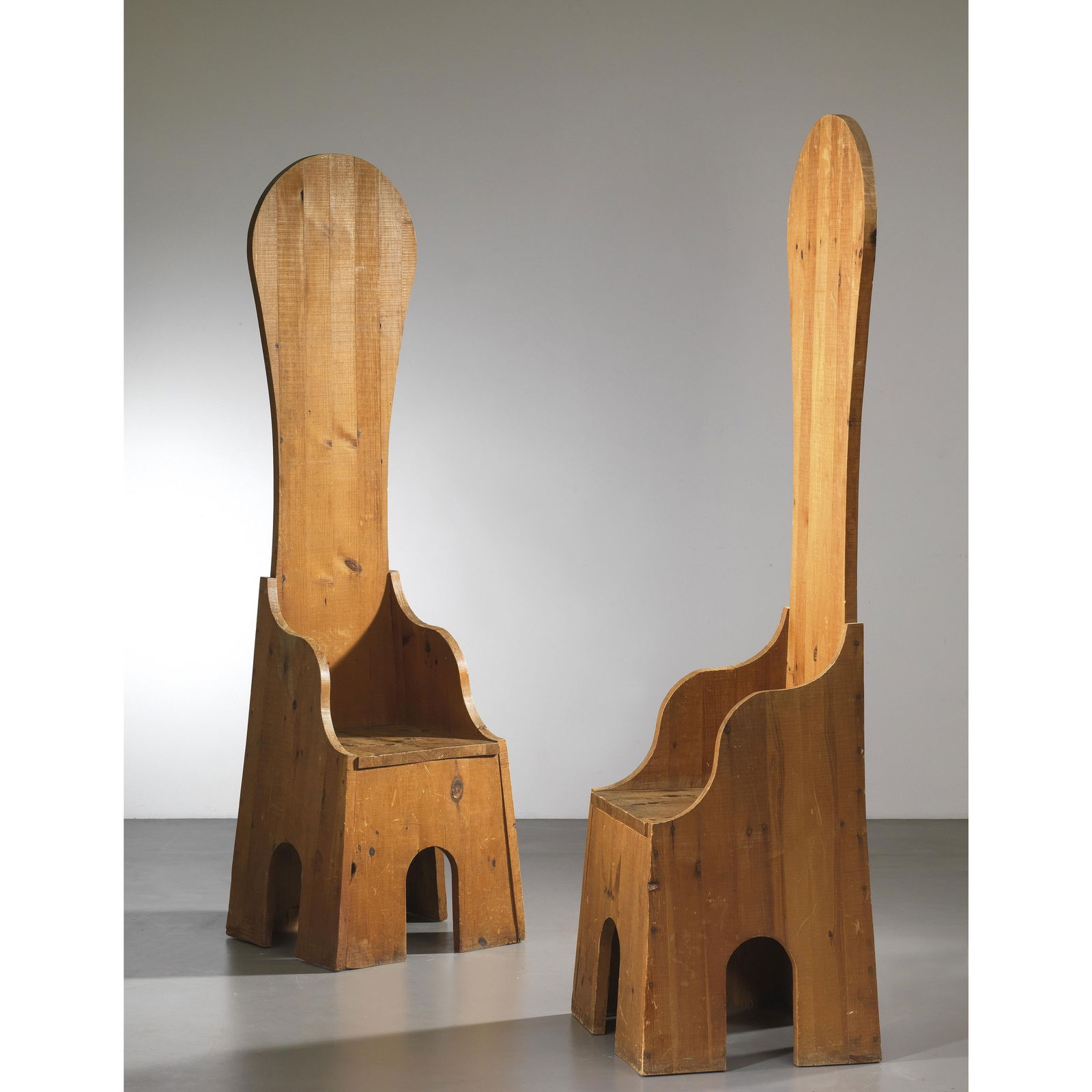 Mario Ceroli TWO WOODEN CHAIRS (1 of 2)