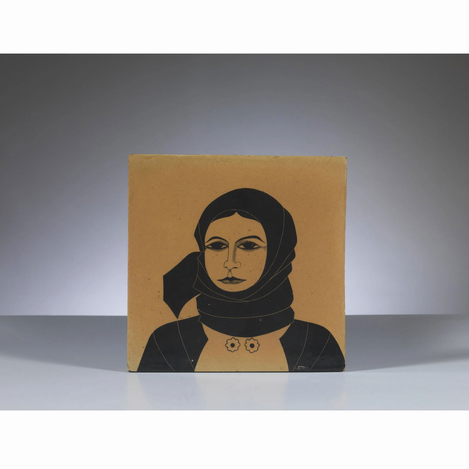 Federico Melis CERAMIC TILE: Federico Melis (Bosa, 1891 - Urbania, 1969) CERAMIC TILE PLACCA in ceramica Marchio del produttore sul retro Produzione Italia, 1925 circa cm H20xL20xP1,5 Bibliografia di confronto M.