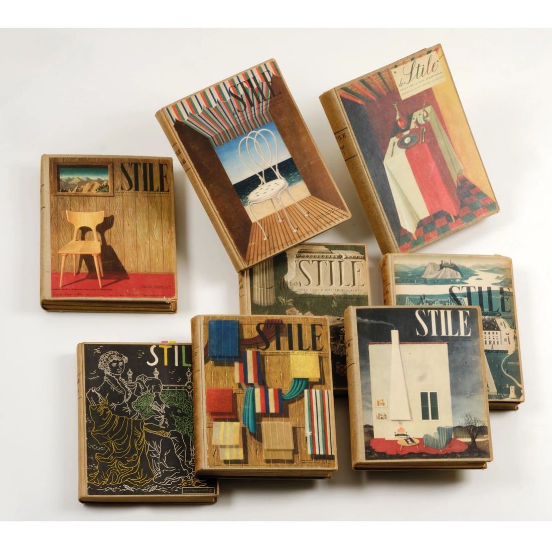 EIGHT VOLUMES OF THE «STILE» MAGAZINE, 1941-42 (1 of 1)