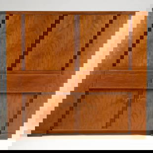 Giovanni Michelucci WOODEN SIDEBOARD: Giovanni Michelucci (Pistoia, 1891 - Firenze, 1990) WOODEN SIDEBOARD CREDENZA in legno etichetta e marchio a fuoco del produttore sul lato Produzione Poltronova, Italia, 1965 circa cm H155xL167xP48 <b