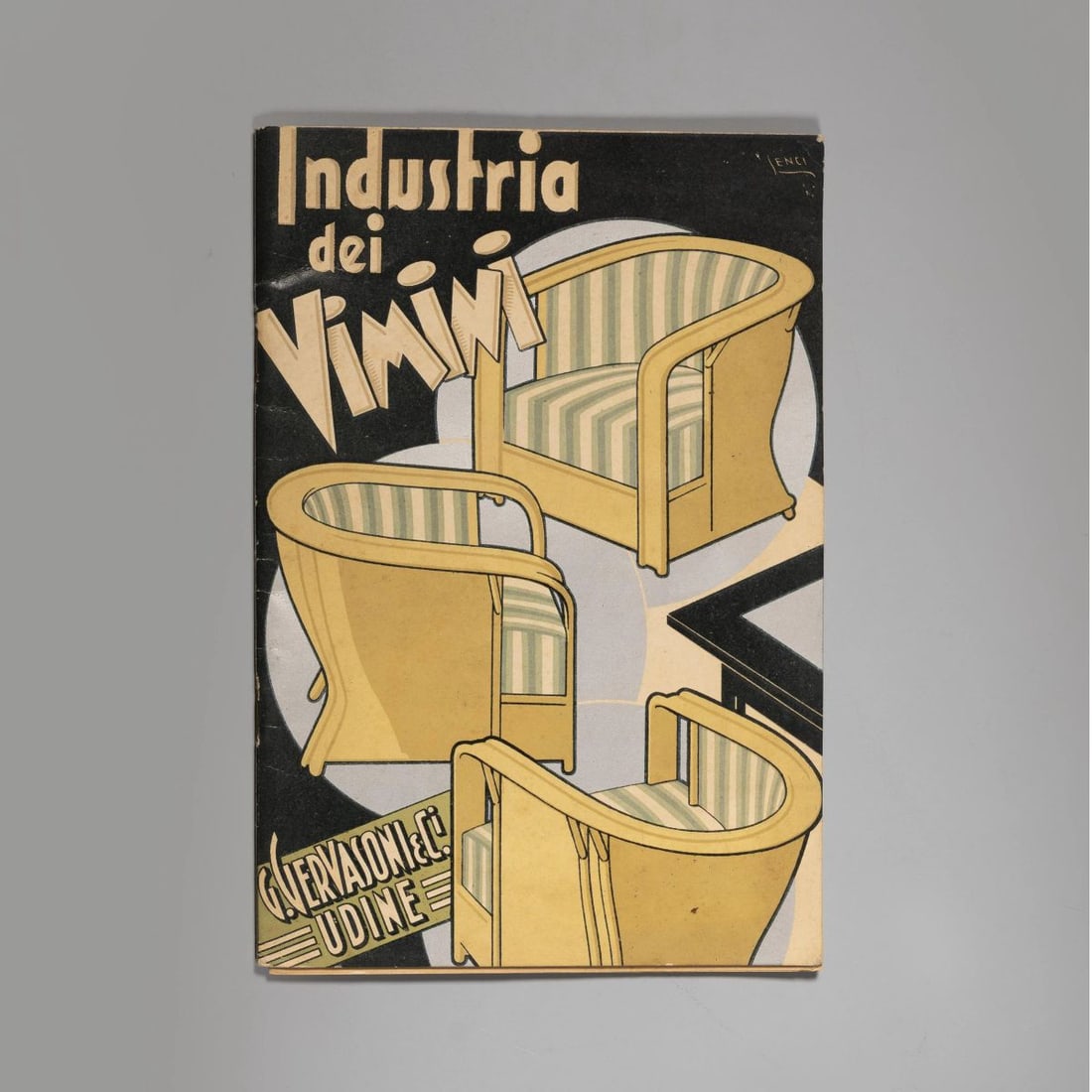 Industria dei VIMINI, Gervasoni, Udine: Industria dei VIMINI, Gervasoni, Udine cm H24xL16,5