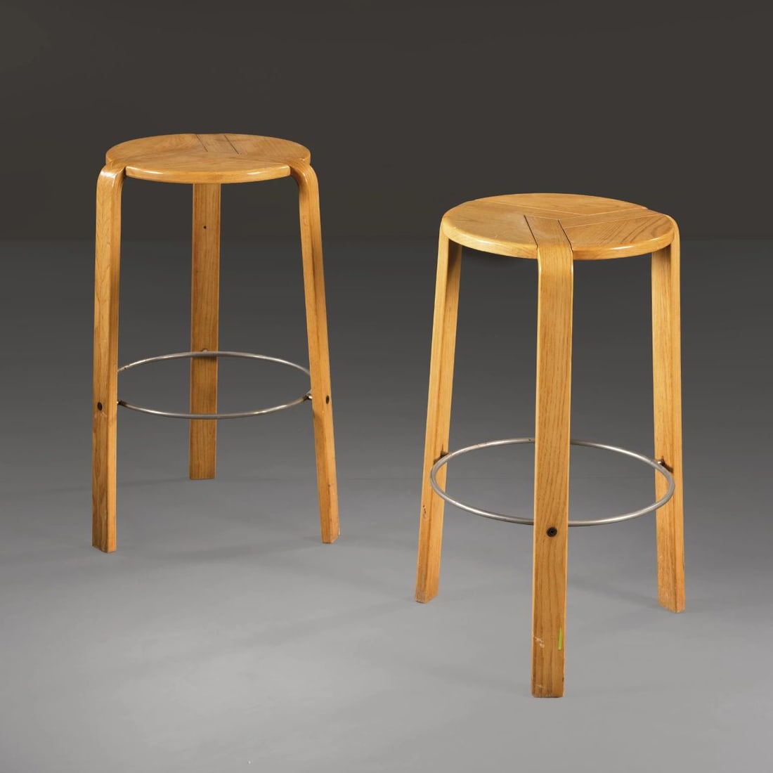 TWO WOODEN STOOLS (1 of 1)