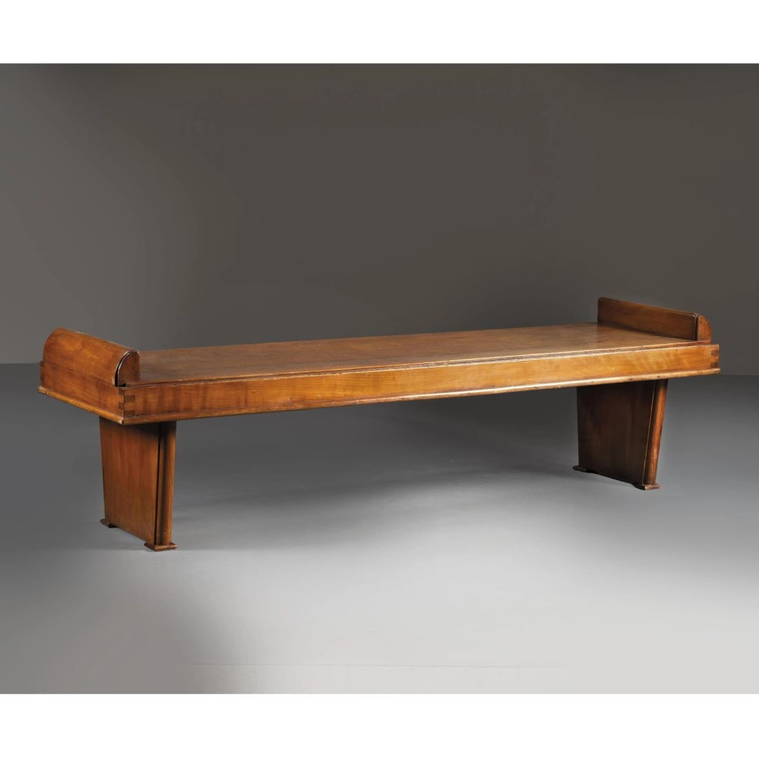 WOODEN BENCH: WOODEN BENCH PANCA in legno Produzione Italia, 1935 circa cm H52xL185xP51