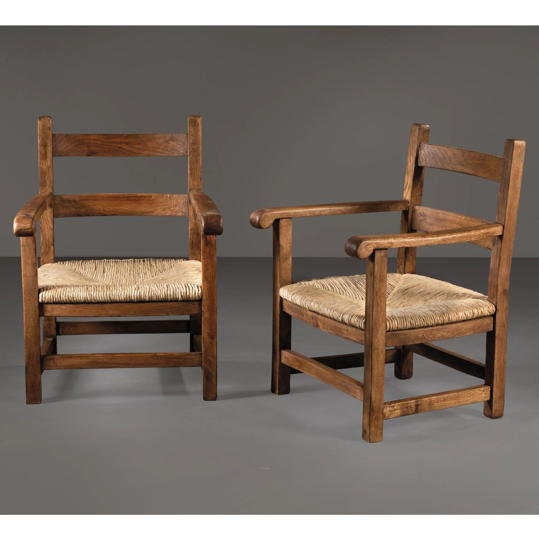 A COUPLE OF WOODEN ARMCHAIRS (1 of 1)