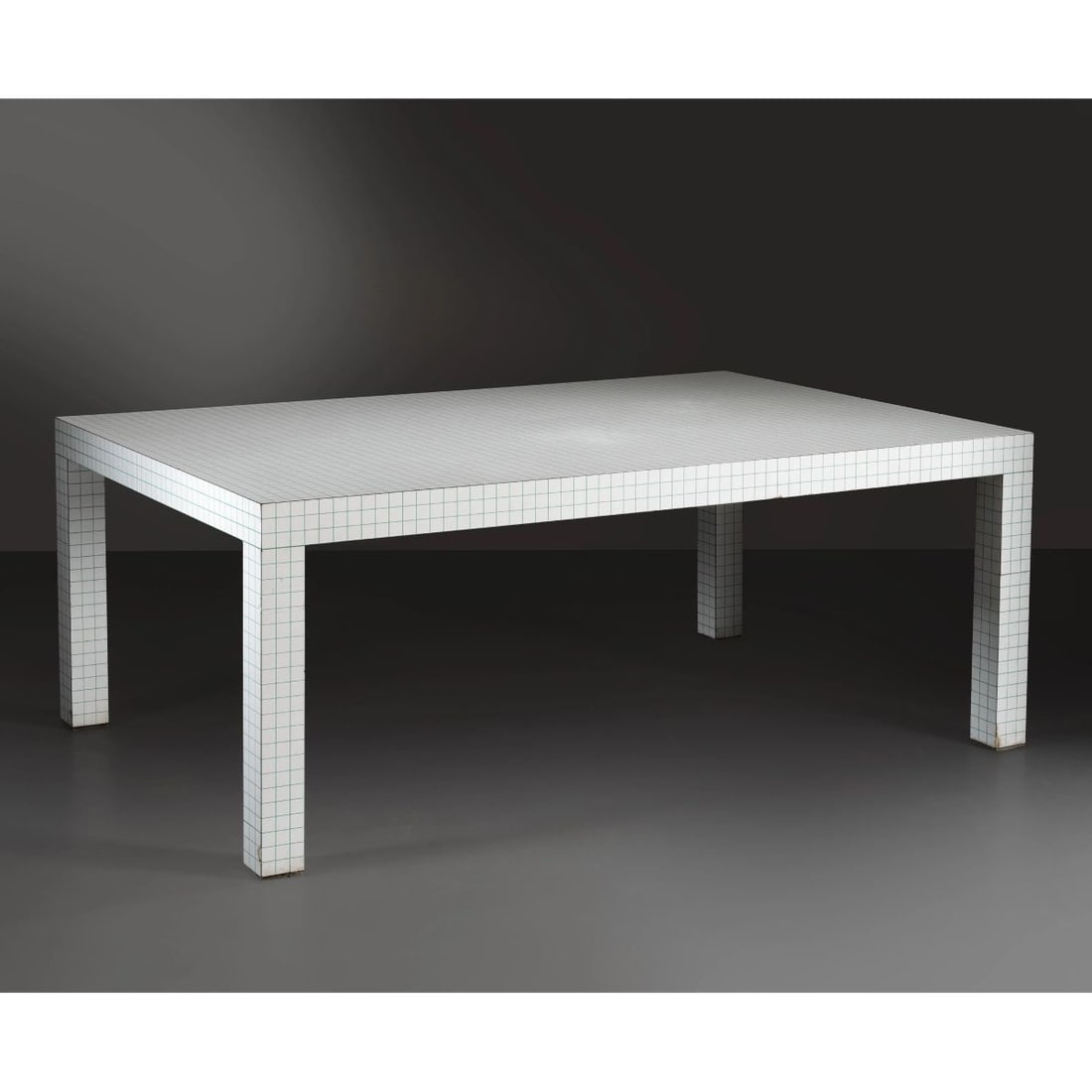 TAVOLO QUADERNA: TAVOLO QUADERNA in legno, laminato plastico Produzione Zanotta, Italia, 1970 circa cm H126xL192xP75 A «QUADERNA» TABLE, LAMINATED WOOD STRUCTURE 