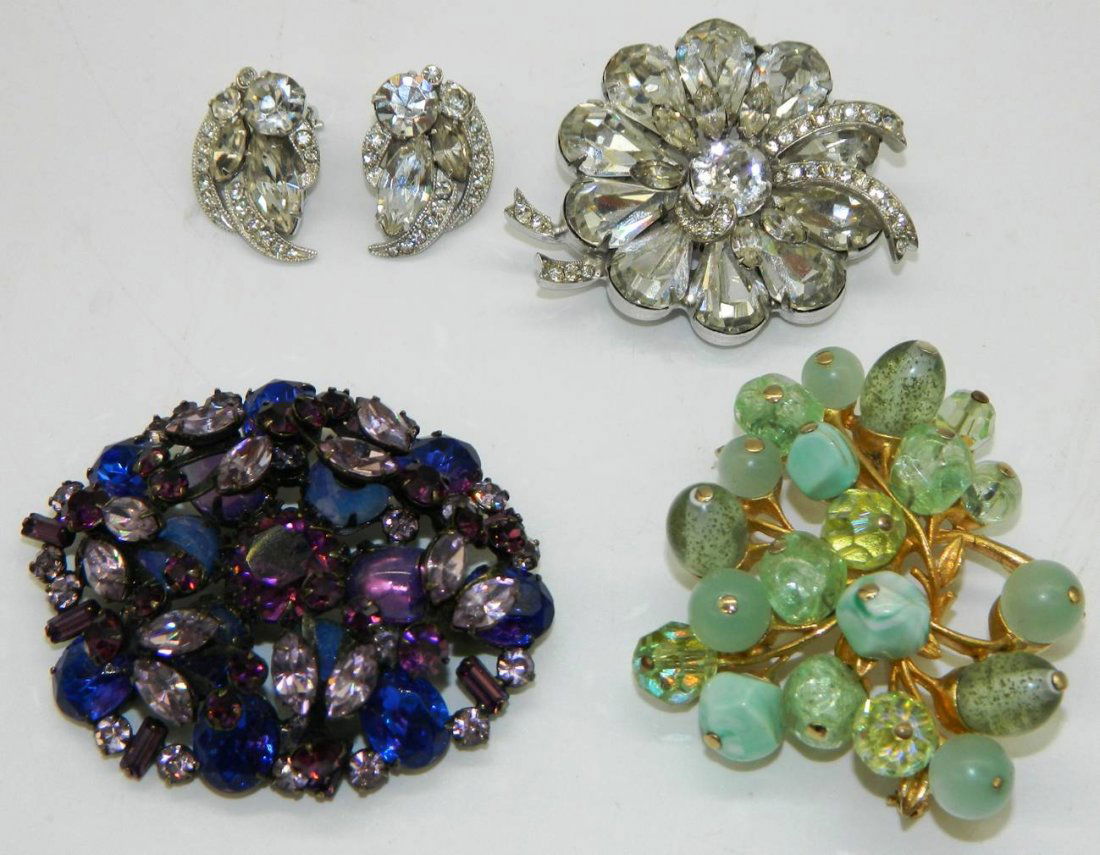 High End Signed Costume Jewelry Lot Eisenberg, Coro, (1 of 10)