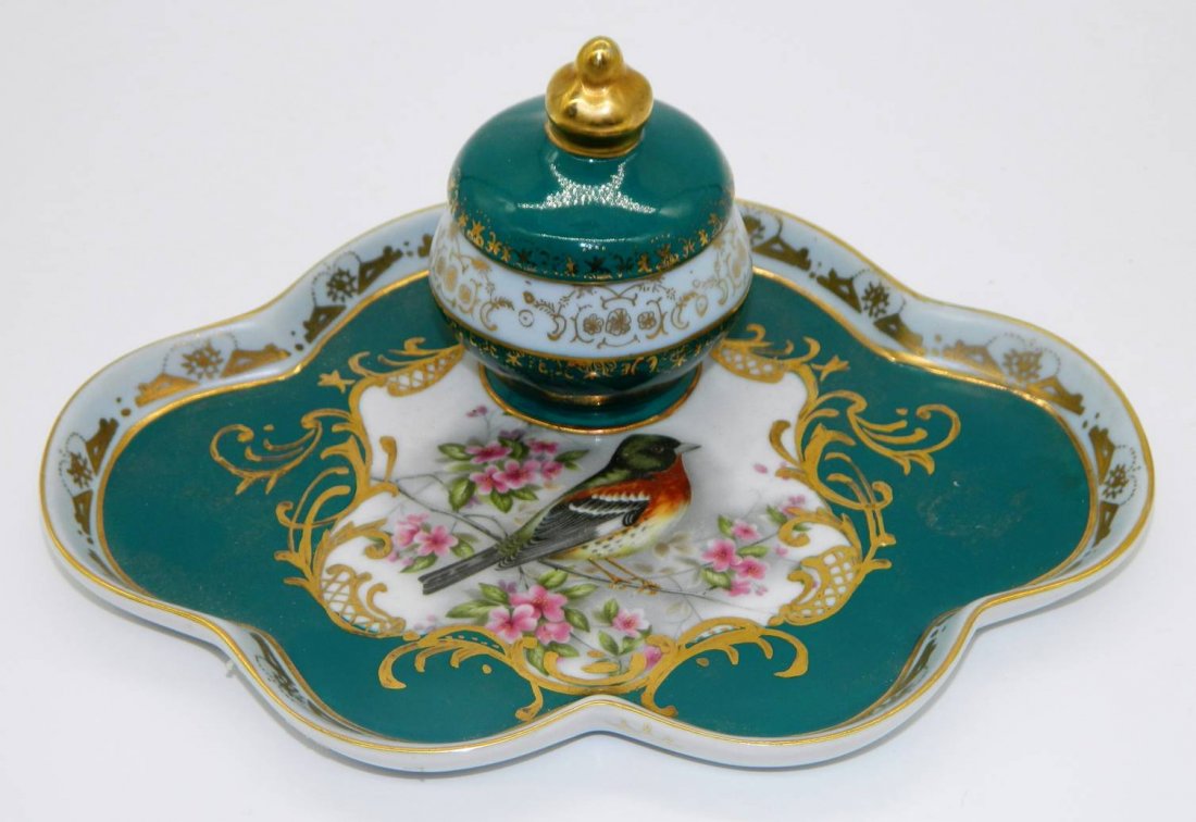 Hand Painted Porcelain Inkwell (1 of 10)