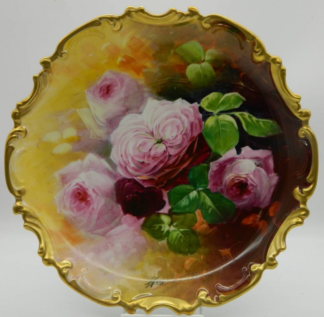 Limoges Hand Painted Wall Plate (1 of 6)