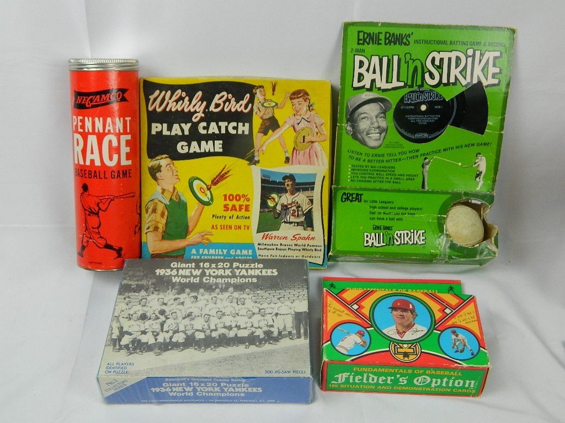 Lot of Vintage Baseball Board Games (1 of 10)
