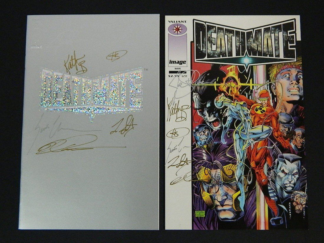 Lot of Rare Autographed Deathmate Comics (1 of 10)