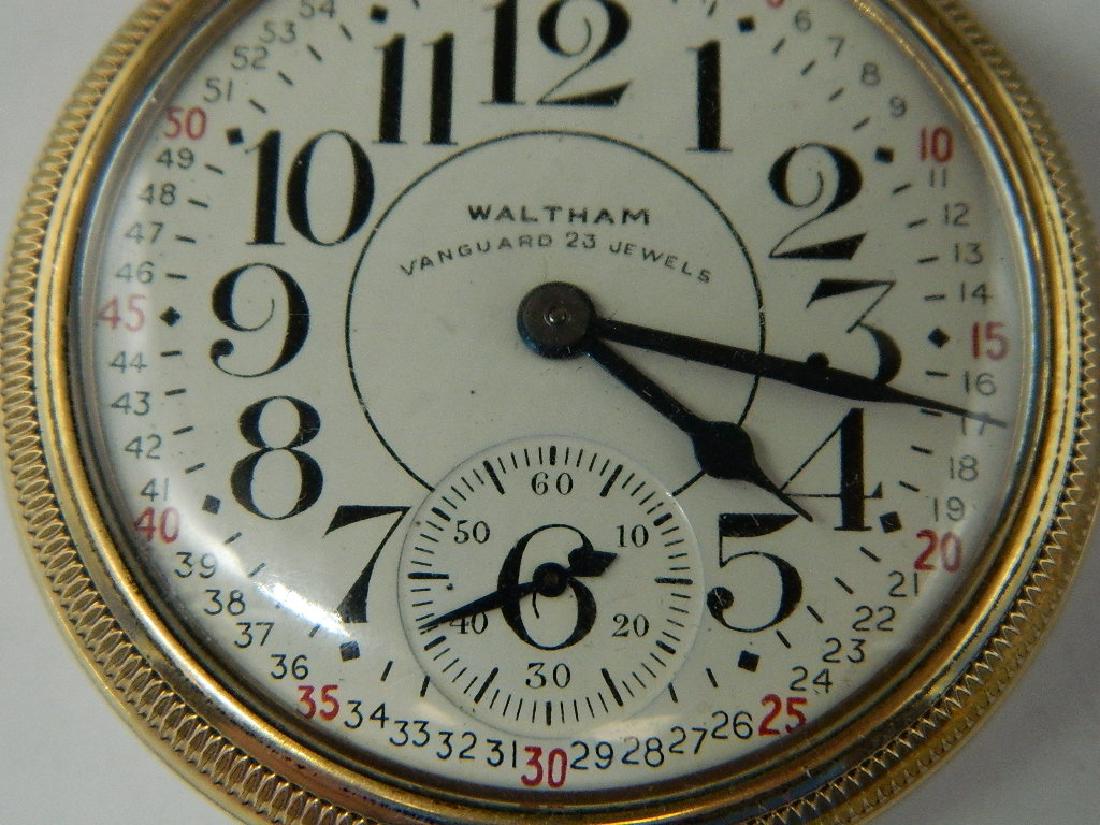 Waltham Vanguard 23 Jewel 10K GF Railroad Pocket Watch (1 of 7)