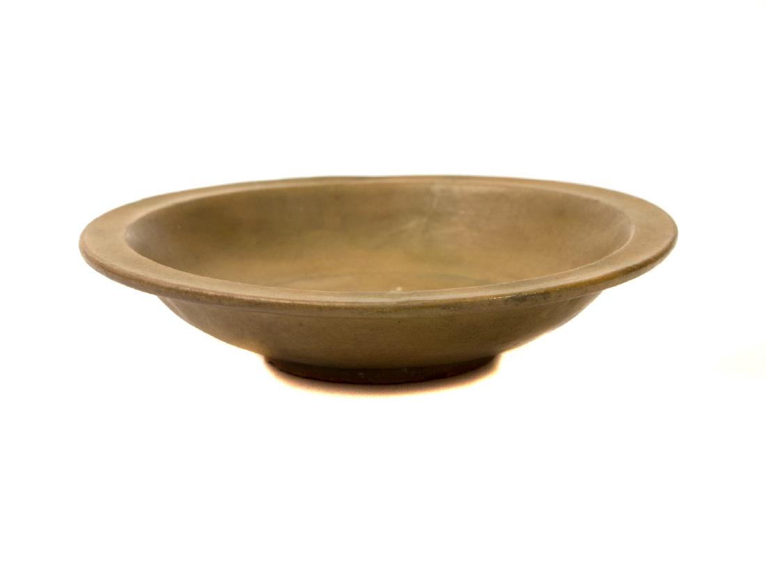 DECORATIVE GLAZED CELADON DISH WITH TWO FISH, (1 of 3)