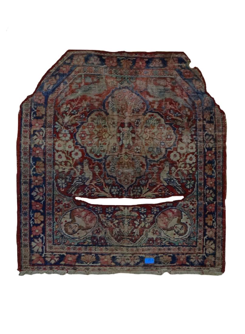 TEKKE A SADDLE CARPET, TURKMENISTAN OT UZBEKISTAN, LATE (1 of 3)