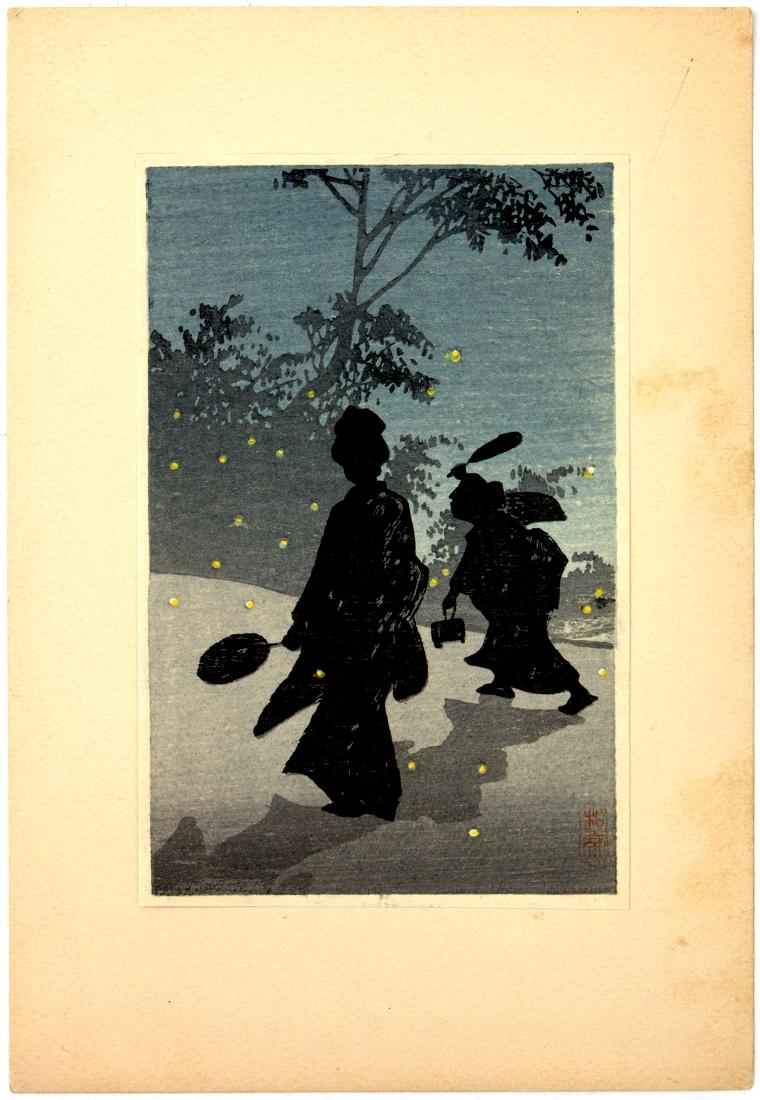 A SET OF SEVEN JAPANESE SMALL PRINTS (1 of 11)