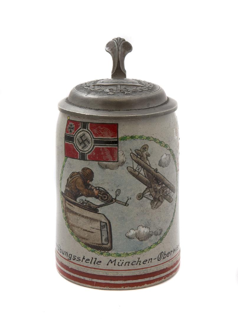WW2 MILITARY BEER STEIN, AERIAL GUNNER, MUNICH Jun 23, 2018 HELIOS