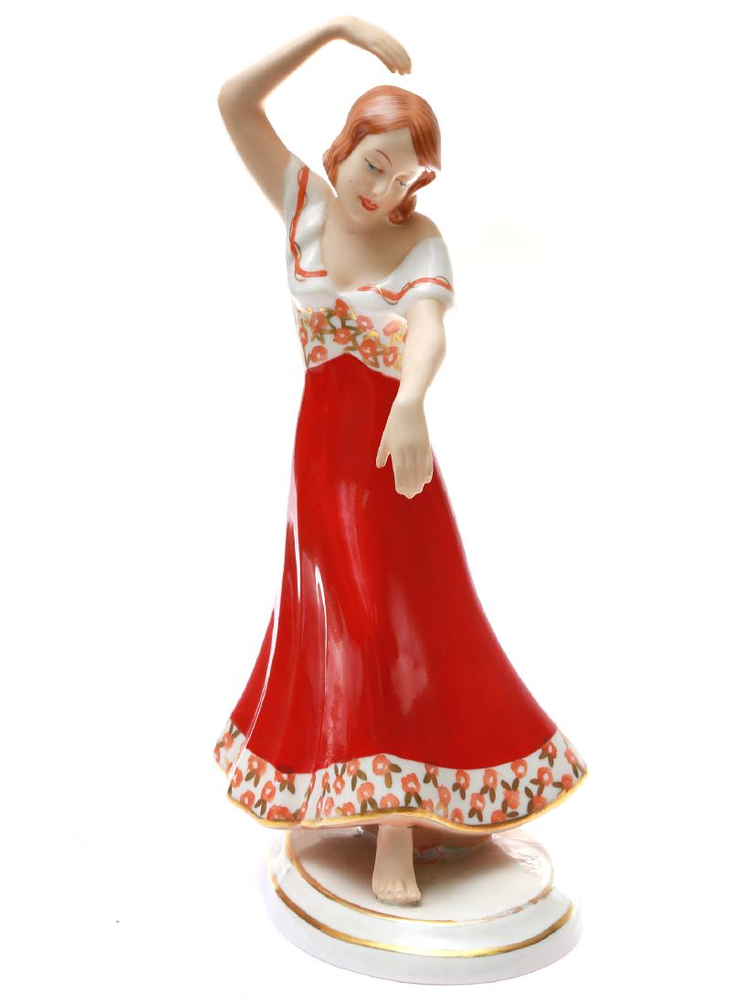 PORCELAIN DANCING GIRL ROYAL DUX LADY DANCER (1 of 3)