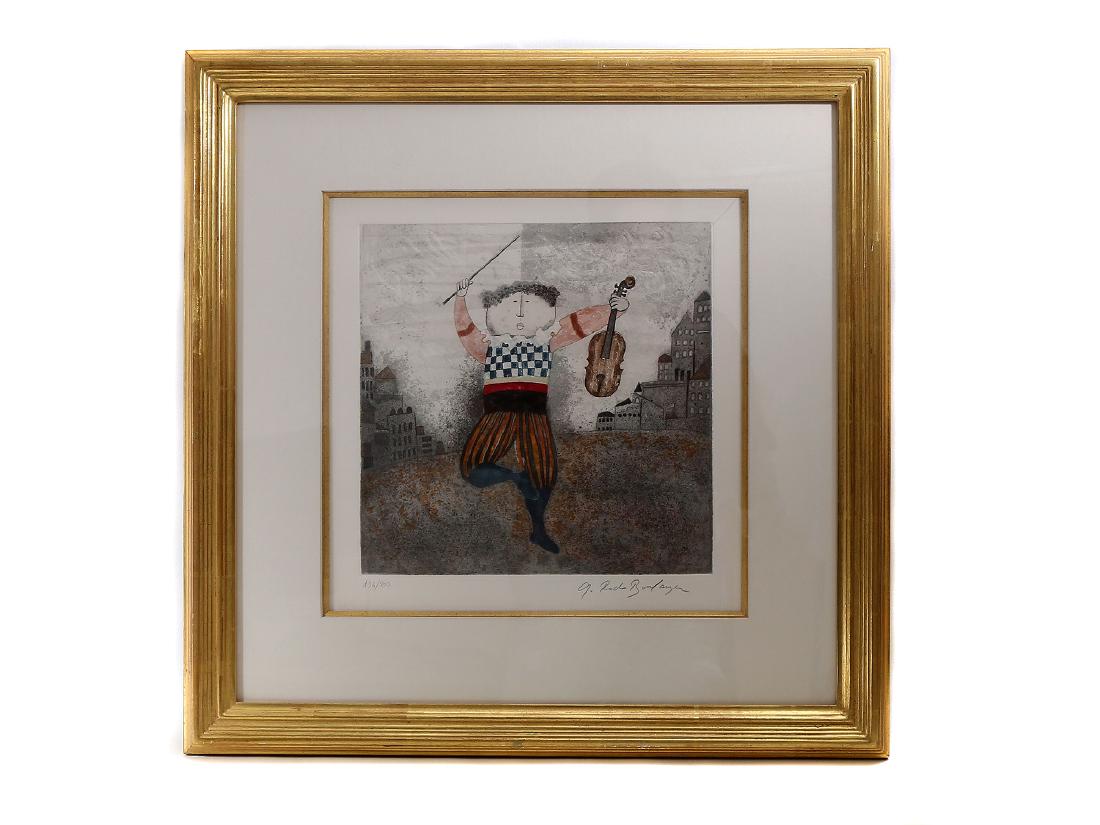 WATER COLOR BY BOULANGER'S BOY WITH VIOLIN (1 of 3)