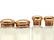 A LONDON GOLD LIDDED PERFUME BOTTLE SET BY ASPREY - 3