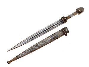 Handmade Caucasian Dagger Forged Sword Georgian Kindjal 