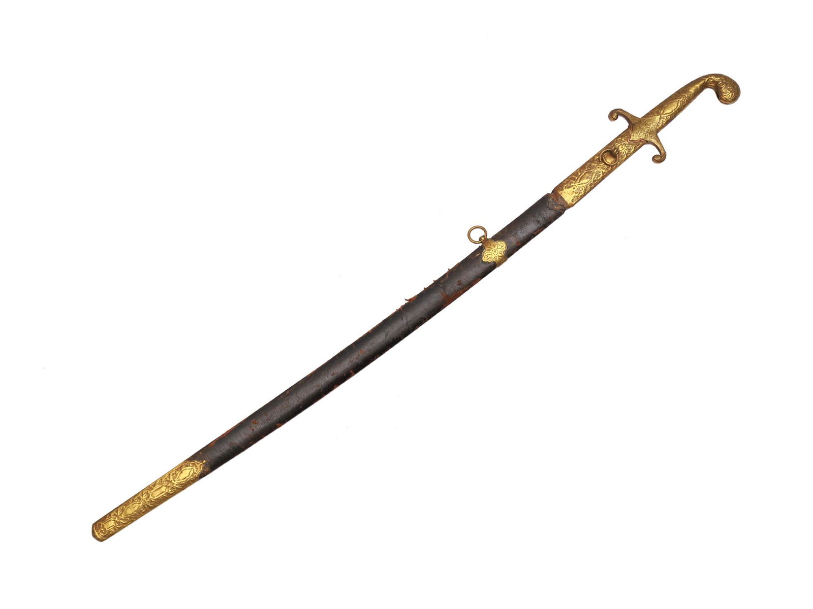 AN OTTOMAN EMPIRE TURKISH OFFICER'S SABER, 19 C. (1 of 5)