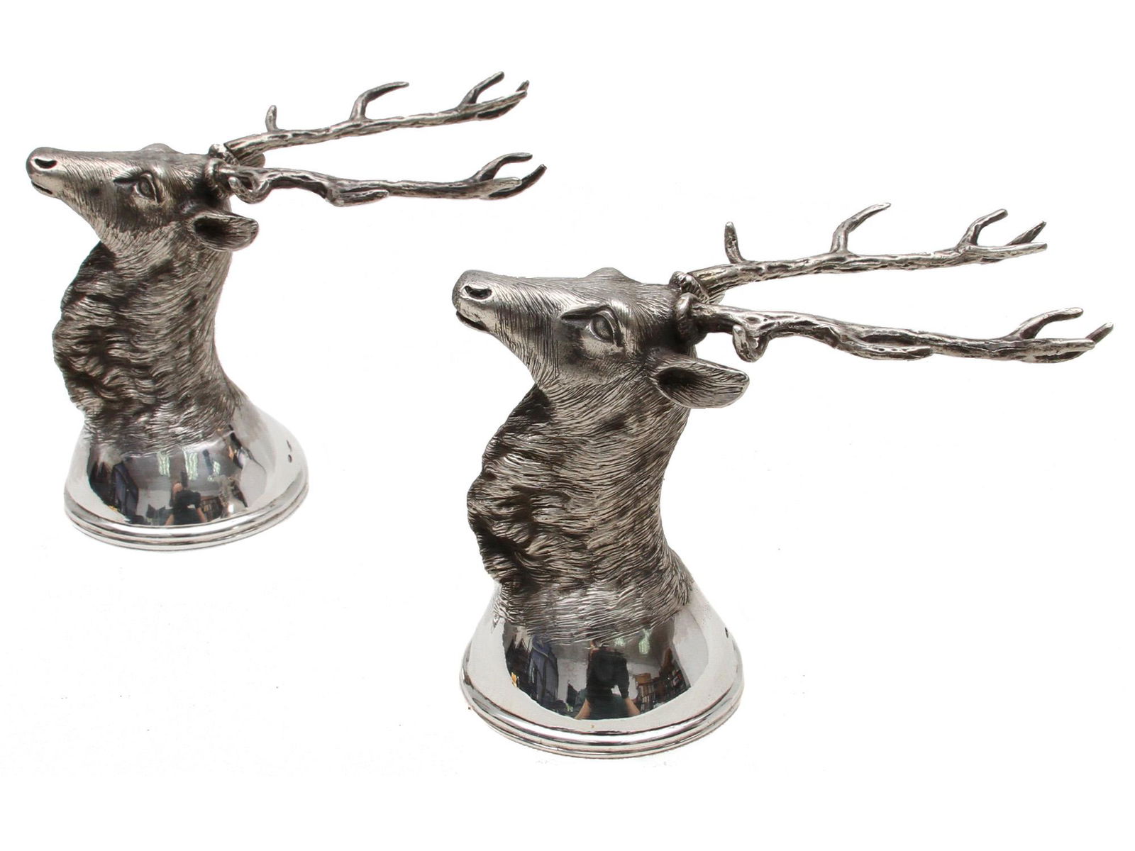 AN IMPERIAL RUSSIAN SILVER 'STAG' STIRRUP CUPS (1 of 6)