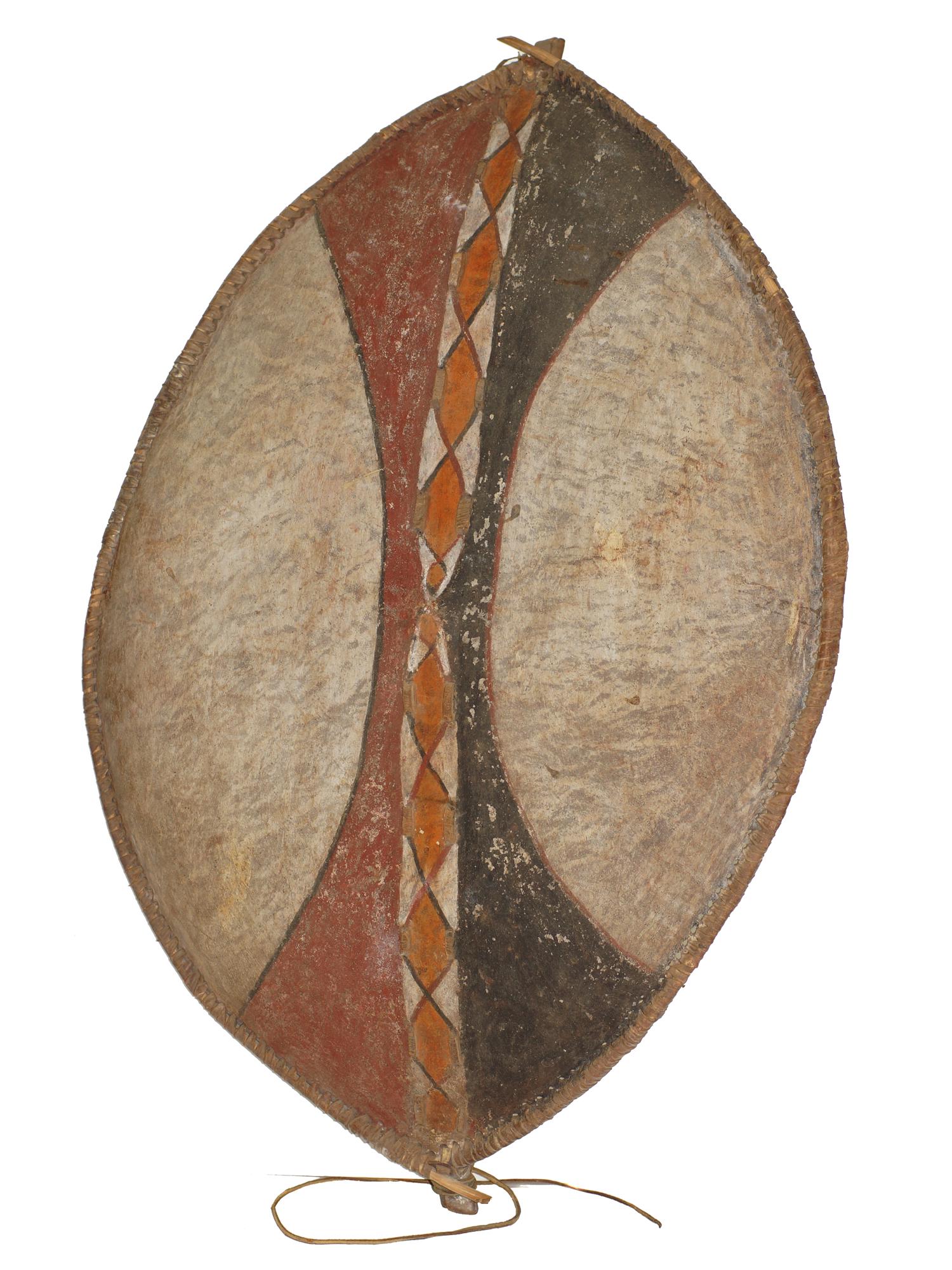 THE MAASAI TRIBE SHIELD, KENYA OR TANZANIA, 19 C. (1 of 3)
