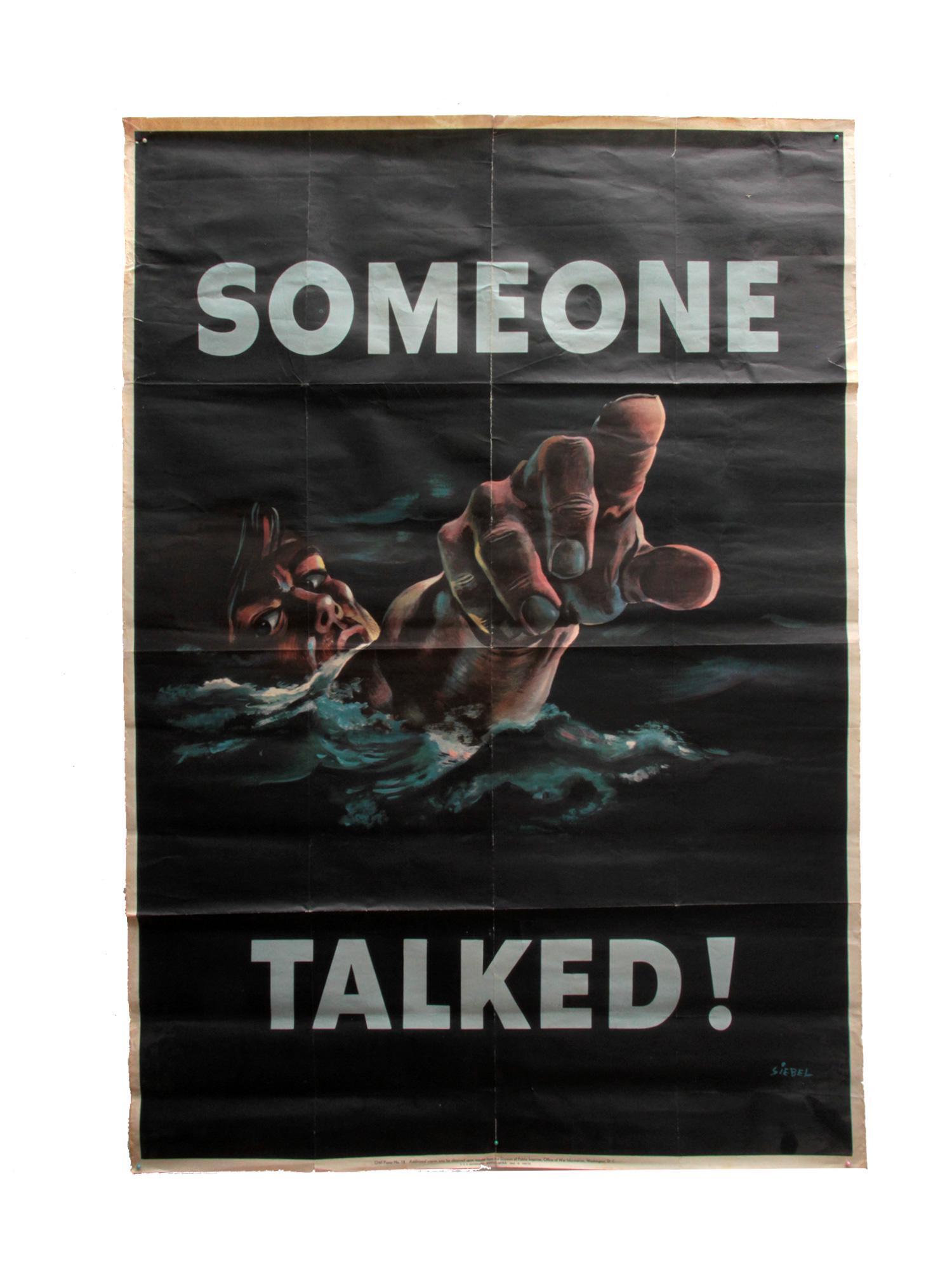 A U.S. WORLD WAR II PROPAGANDA POSTER (1 of 3)