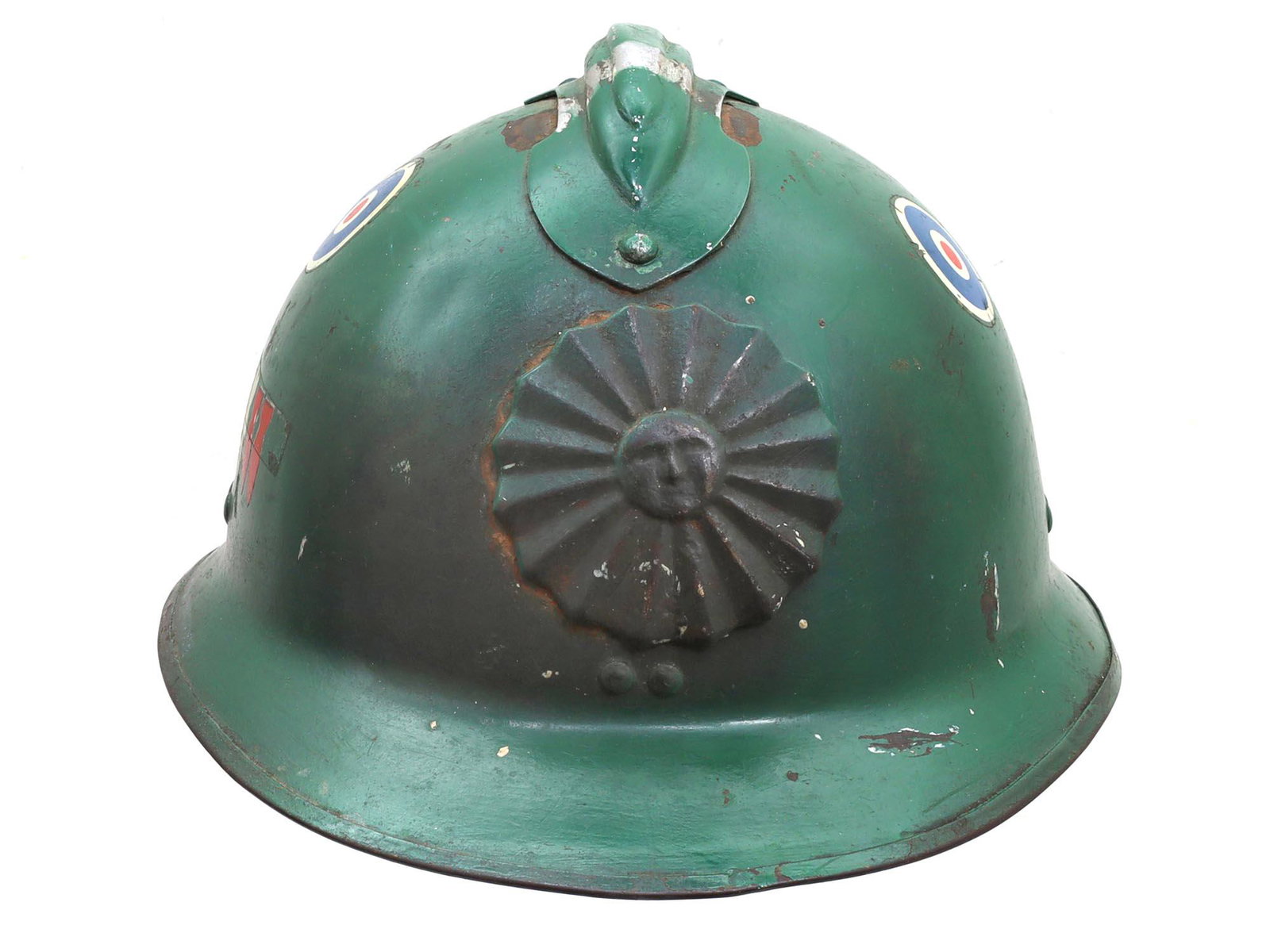 A PERUVIAN ARMY ADRIAN HELMET M1934 (1 of 6)