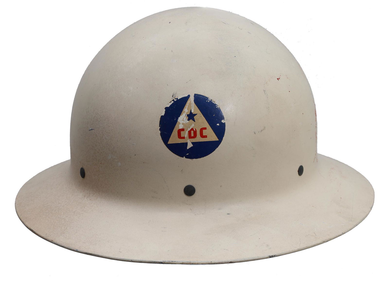 Ww2 Us Civil Defence Helmet, O.c.d.