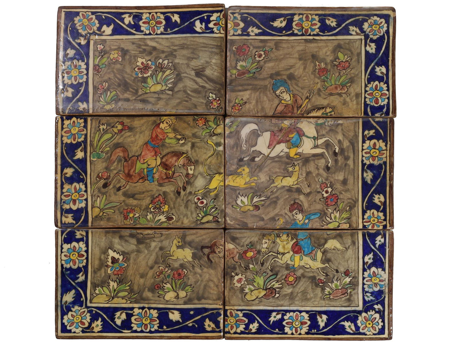 A PERSIAN TILE PANEL, IRAN MID 20TH CENTURY (1 of 1)