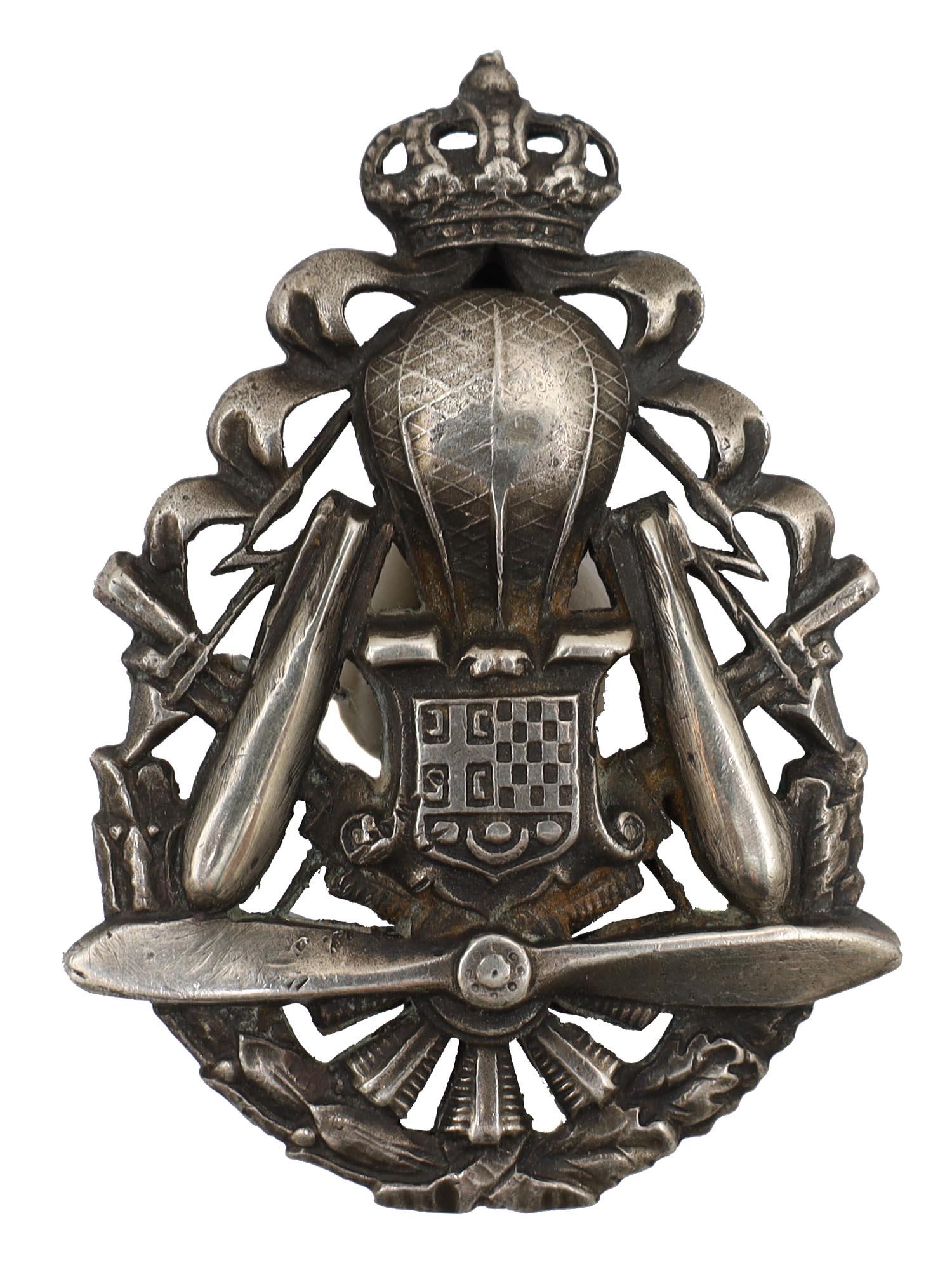 A YUGOSLAVIAN ROYAL AIR FORCE AIRCREW BADGE (1 of 3)