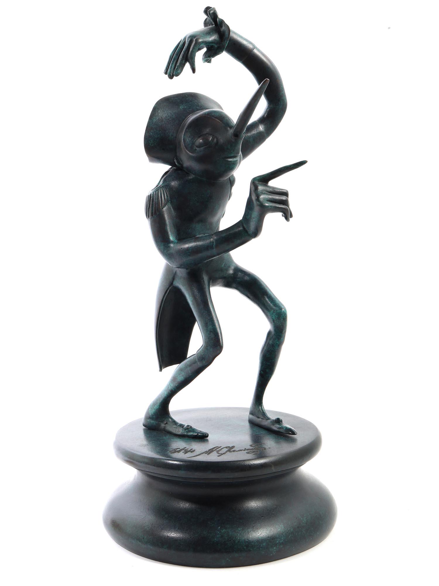 A SHEMYAKIN, RUSSIAN CAST-BRONZE CARNIVAL FIGURINE (1 of 5)