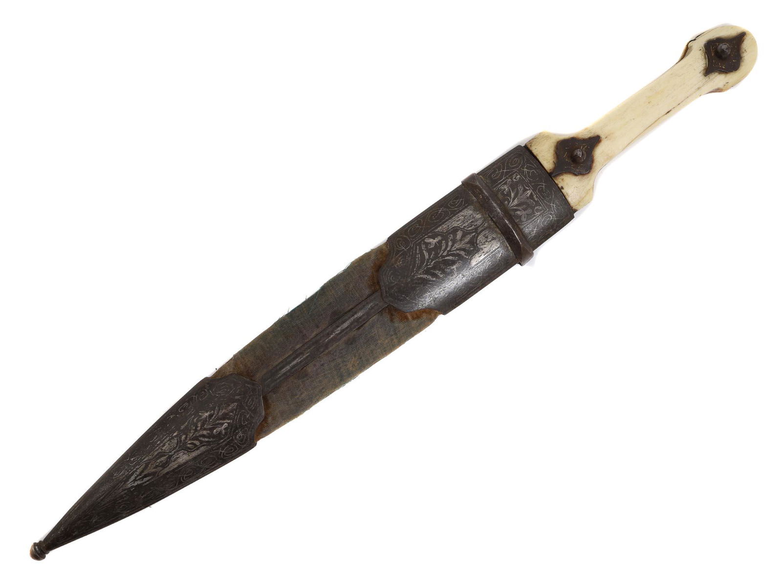 A TURKISH DAGGER WITH WALRUS GRIP SCALES, 19TH CENTURY (1 of 6)