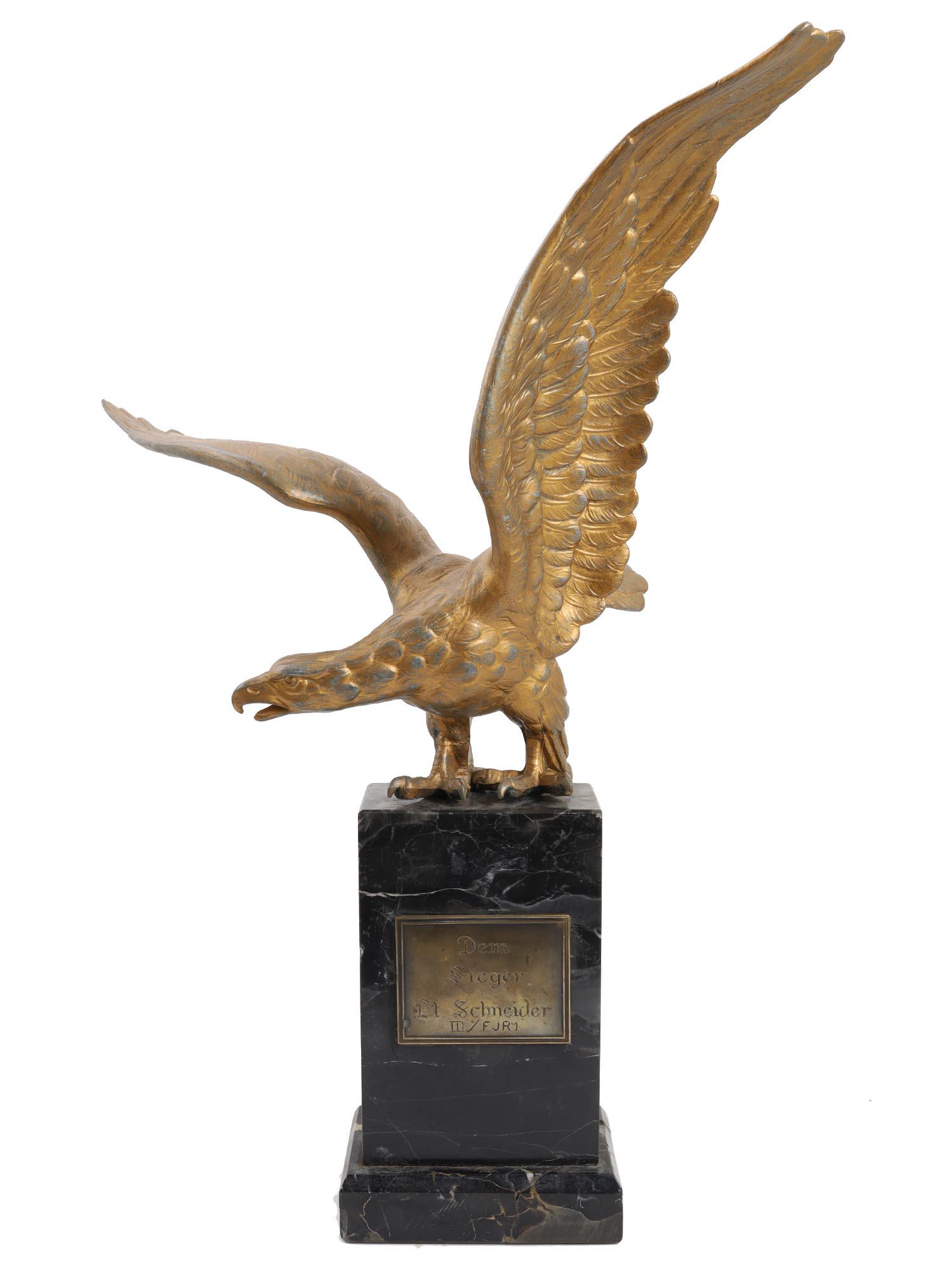 A WW2 GERMAN PRESENTATION EEAGLE PARATROOPER DEDICATION (1 of 5)