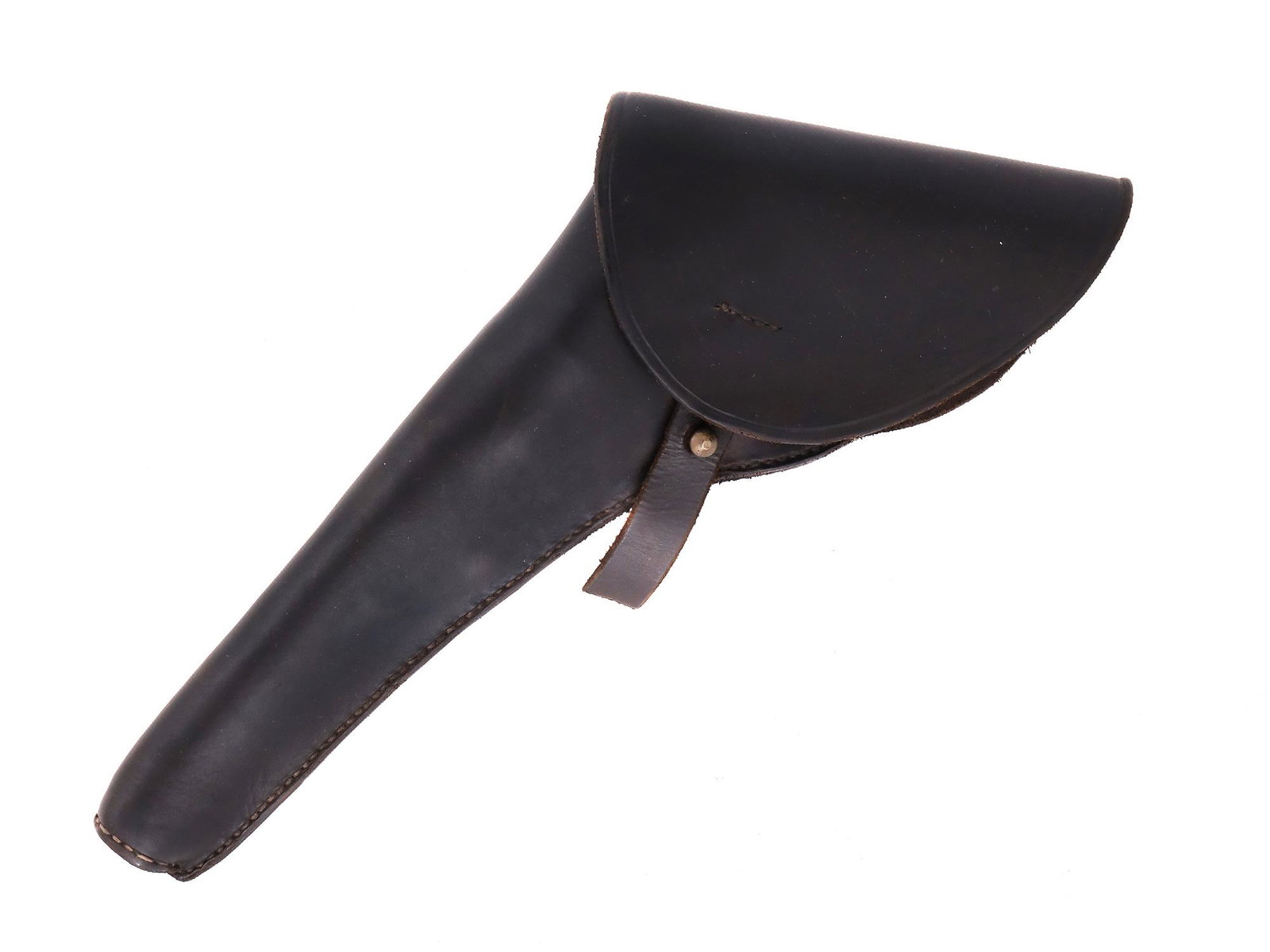 AN 1860 US ARMY COLT REVOLVER HOLSTER: U.S. Military holster for a Colt 1860 Army revolver, cÐ°. Civil War/Indian Wars Ð•ra. Stamped on the interior: CS, ARSENAL BATON ROUGE, 63.