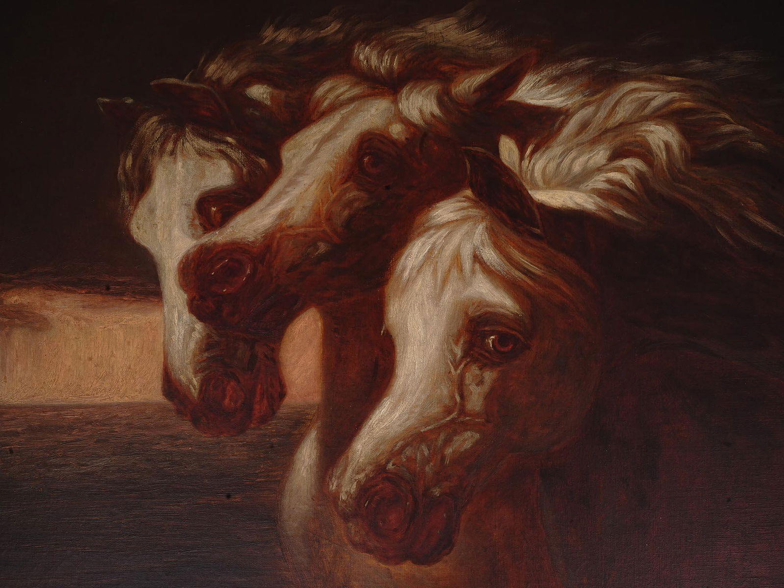 A PHARAOH'S HORSES AFTER JOHN FREDERICK HERRING SR. PAINTING (1 of 4)