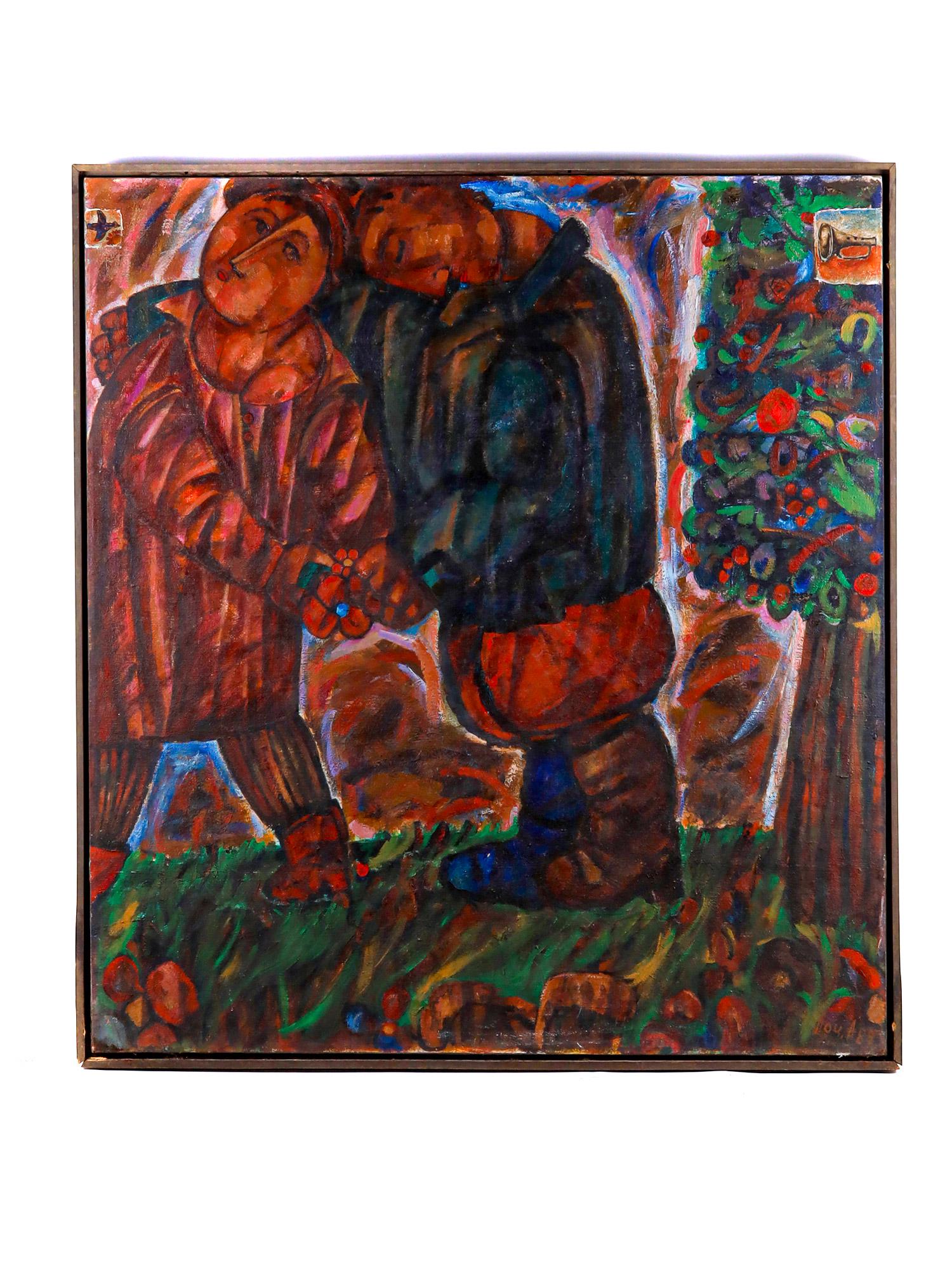 A RUSSIAN SOVIET OIL PAINTING BY ALEXANDER LOTSMAN, 1989 (1 of 7)