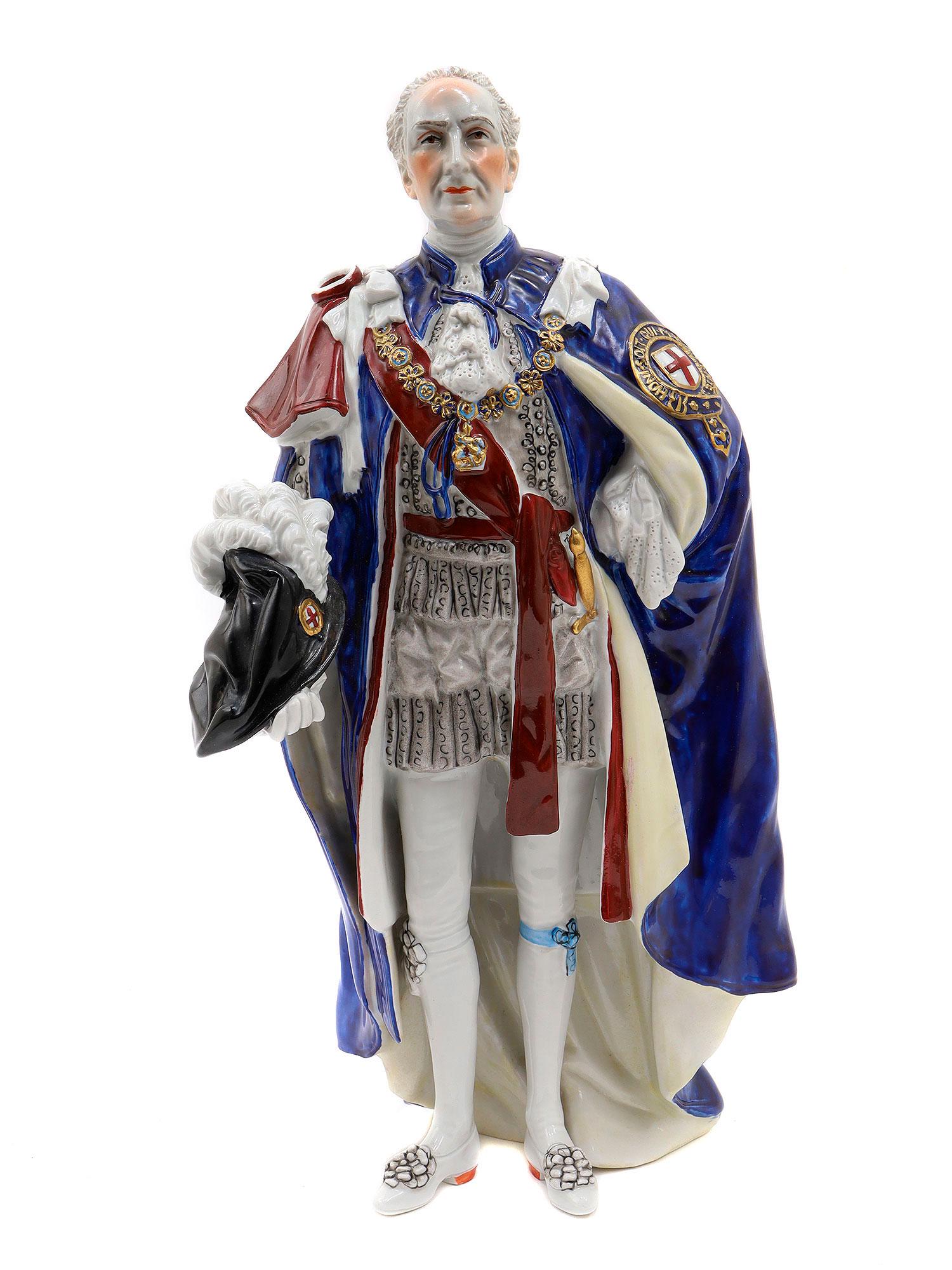 A CARL THIEME POTSCHAPPEL DRESDEN PORCELAIN FIGURINE (1 of 6)
