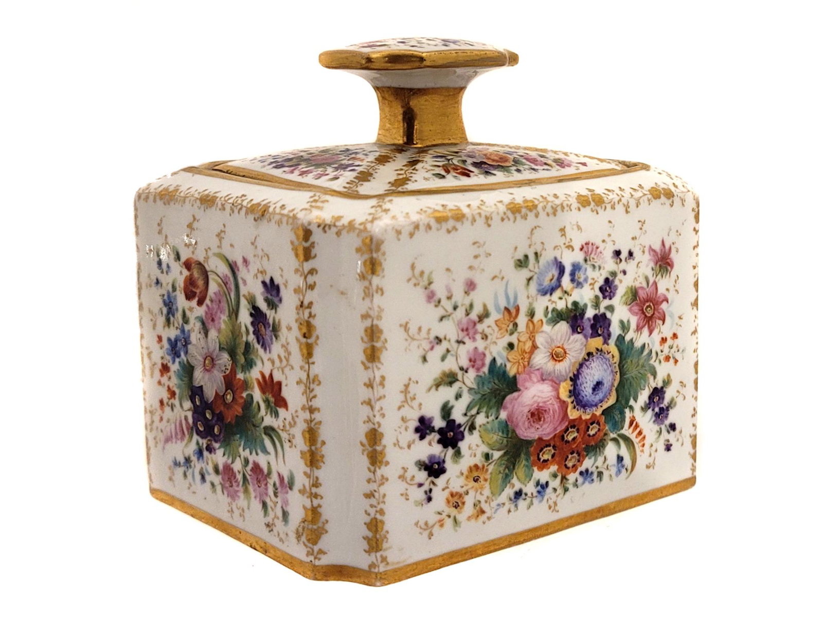 A RUSSIAN IMPERIAL PORCELAIN FACTORY TEA CADDY NI (1 of 6)