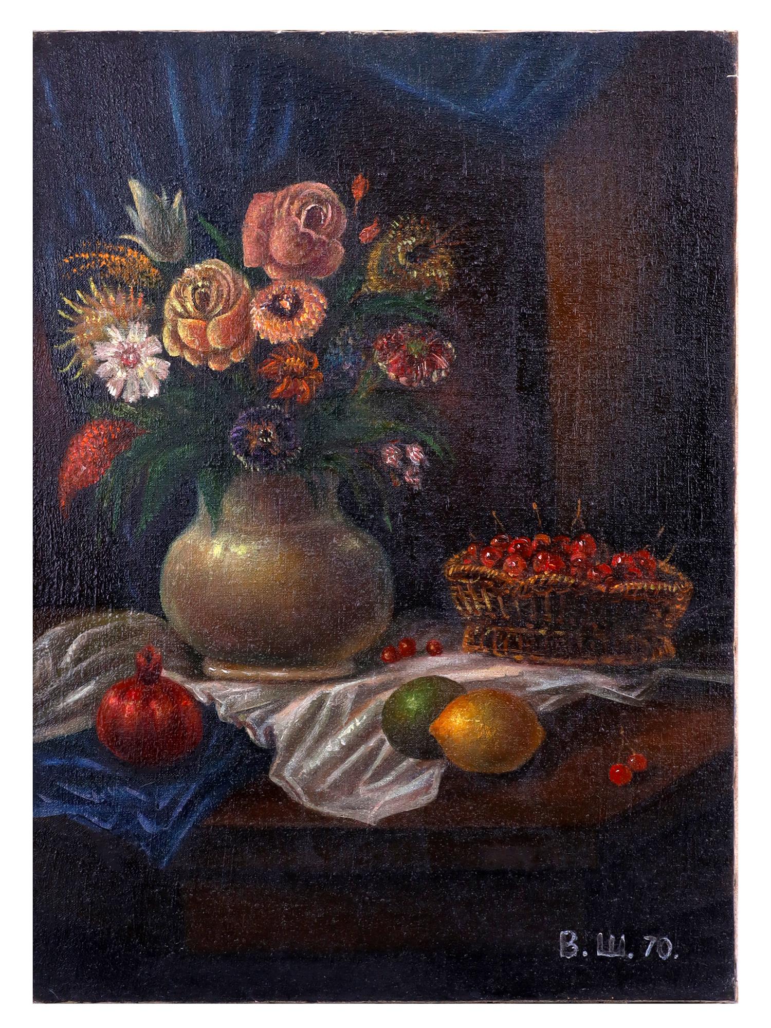 A VASILI SHUKHAEV (RUSSIAN) OIL ON CANVAS PAINTING, 1970 (1 of 4)