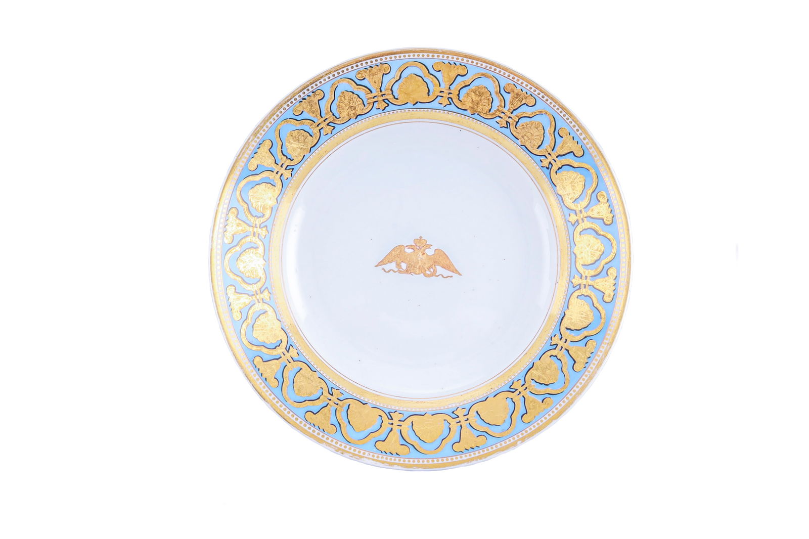 A RUSSIAN PORCELAIN PLATE FROM THE "ROPSHA" SERVICE (1 of 4)