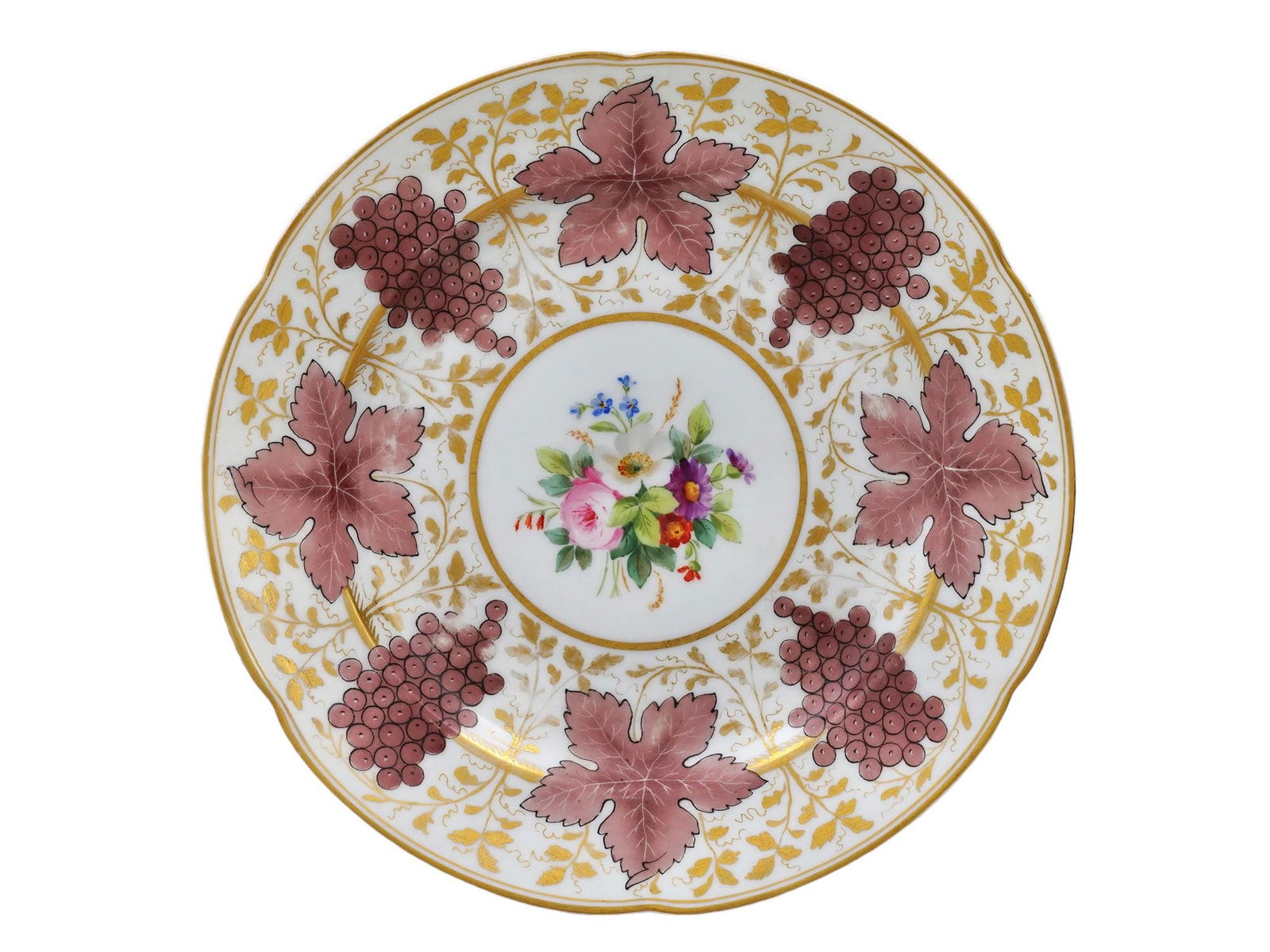 A RUSSIAN PORCELAIN PLATE, IMPERIAL PORCELAIN FACTORY, 1898. (1 of 3)