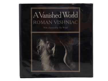 A PHOTO BOOK "A VANISHED WORLD" BY ROMAN VISHNIAC WITH AUTOGRAPH