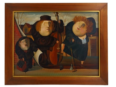 AN OIL ON CANVAS PAINTING BY BORIS IVANOV, RUSSIAN, 2000